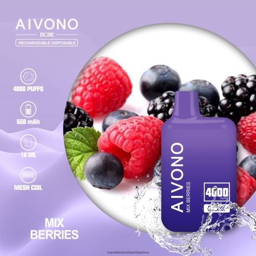 Buy Vape Philippines - Aivono AIM BOXX 4000 Mix Berries X6BJJP215