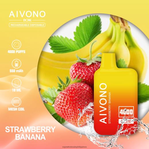 Vape Cheap Online - Aivono AIM BOXX 4000 Strawberry Banana X6BJJP231