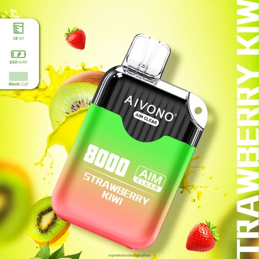 Vape Cheapest Price - Aivono AIM CLEAR 8000 Strawberry Kiwi X6BJJP210