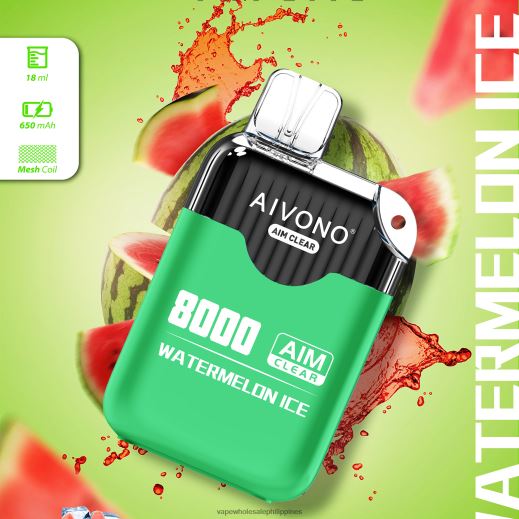 Vape Supplier Manila - Aivono AIM CLEAR 8000 Watermelon Ice X6BJJP204