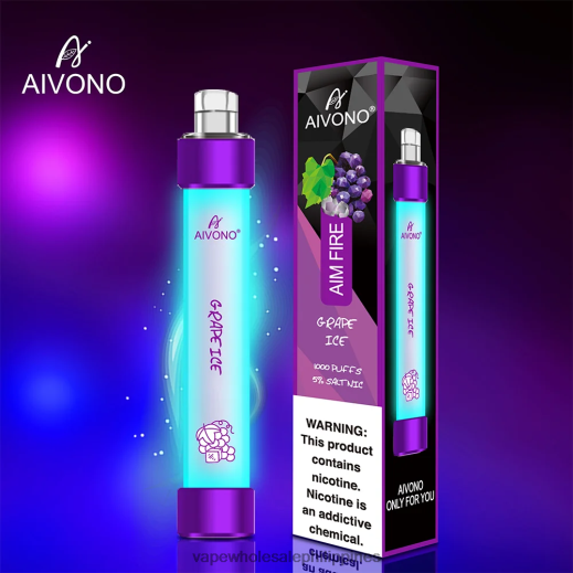 Vape Wholesaler - Aivono AIM FIRE 1000 Grape Ice X6BJJP329