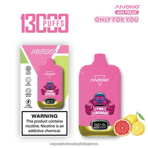 Vape Wholesaler - Aivono AIM FREAK 13000 Pink Lemonade X6BJJP249