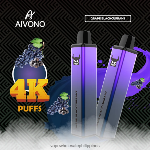 Electronic Cigarette Wholesale - Aivono AIM FREAK 4000 Grape Blackcurrant X6BJJP259