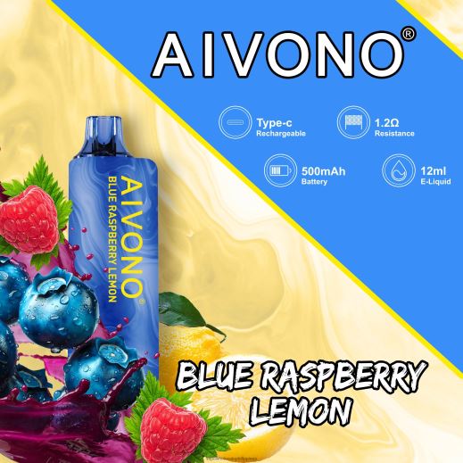 Vape Wholesaler - Aivono AIM GUN 7000 Blueberry Raspberry Lemon X6BJJP109