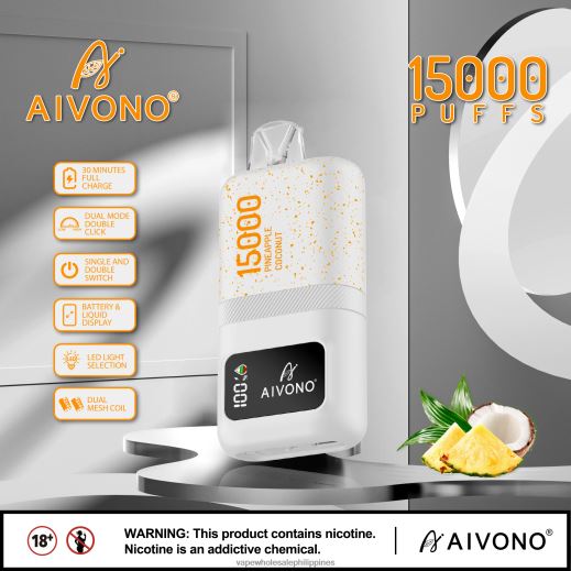 Cheapest Vape Philippines - Aivono AIM magic 15000 Pineapple Coconut X6BJJP72