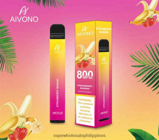 Cheapest Vape Philippines - Aivono AIM PLUS 800 Strawberry Banana X6BJJP192