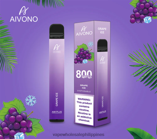 Electronic Cigarette Wholesale - Aivono AIM PLUS 800 Grape Ice X6BJJP179