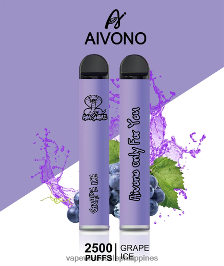 Vape Philippines Price - Aivono AIM SNAKE 2500 Grape Ice X6BJJP306