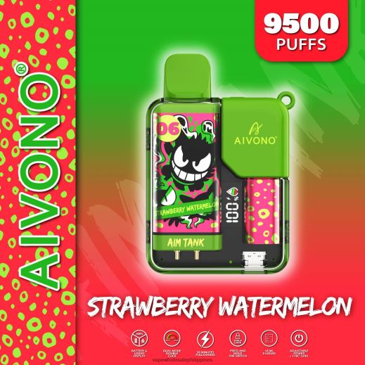 Vape Philippines Price - Aivono AIM TANK 9500 Strawberry Watermelon X6BJJP46