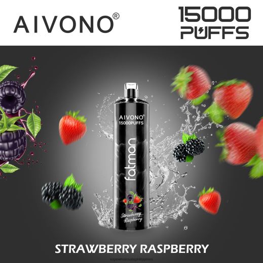 Buy Vape Philippines - Aivono FATMAN 15000 Strawberry Raspberry X6BJJP15