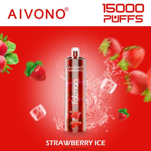 Vape Cheap Online - Aivono FATMAN 15000 Strawberry Ice X6BJJP11