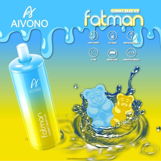 Cheapest Vape Philippines - Aivono FATMAN 6800 Gummy Bear Ice X6BJJP32