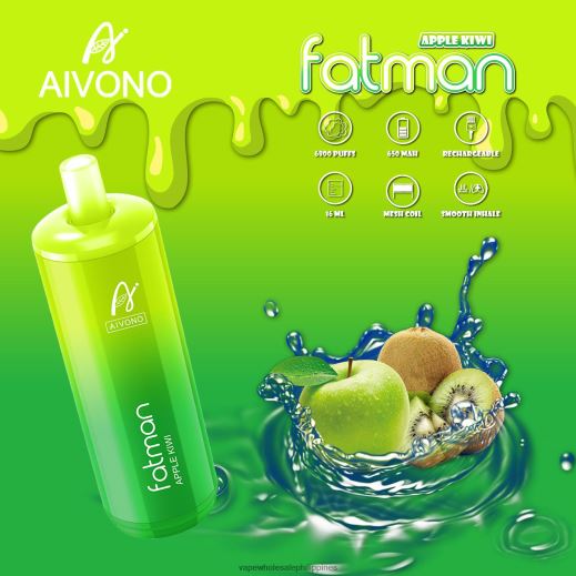 Vape Cheap Online - Aivono FATMAN 6800 Apple Kiwi X6BJJP31