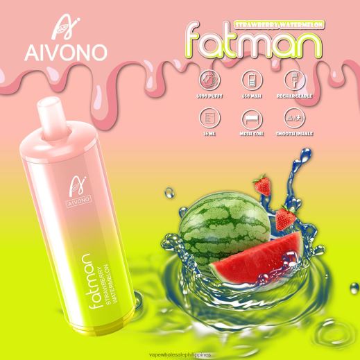 Vape Cheapest Price - Aivono FATMAN 6800 Strawberry Watermelon X6BJJP30