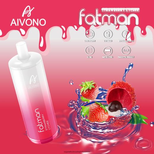 Vape Wholesale Supplier Manila - Aivono FATMAN 6800 Strawberry Lychee X6BJJP23