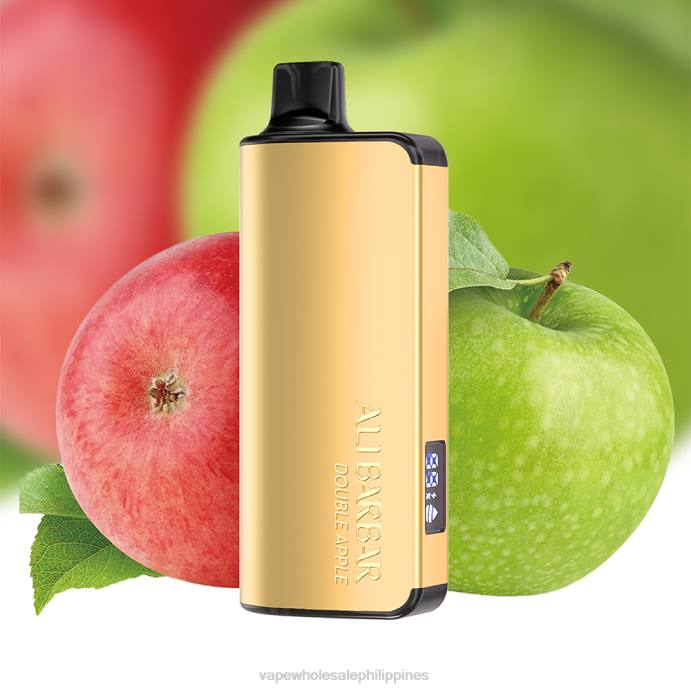 Vape Wholesaler - Alibarbar Ingot 9000 Disposable Vape Double Apple H2HF28