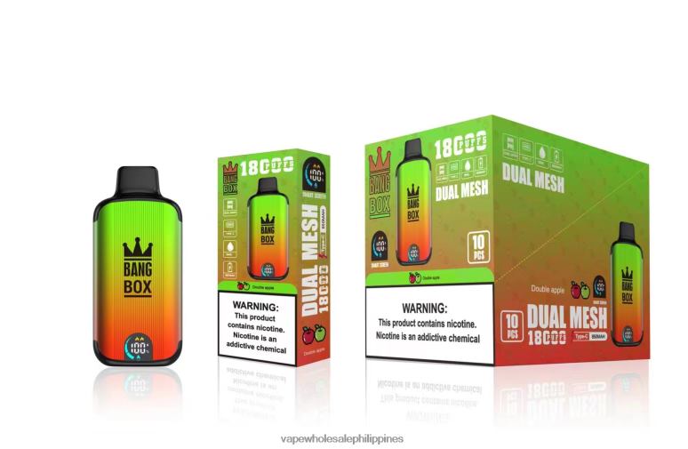 Buy Vape Philippines - Bang Box 18000 puffs Double Apple BF4RF93