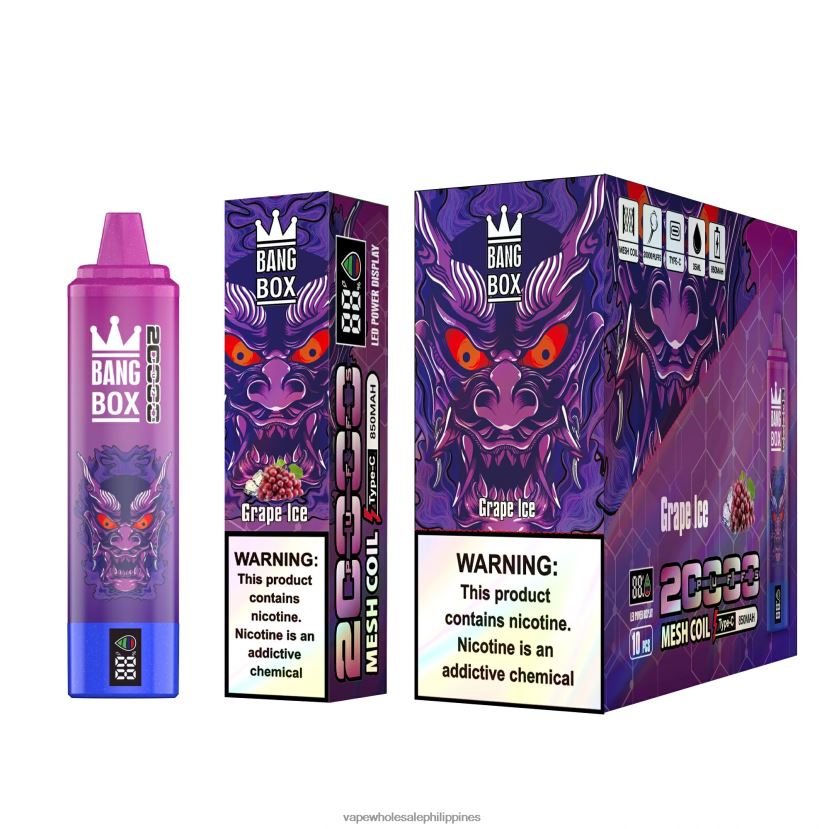 vape cheapest price 2J4240130 Grape Ice Bang Box 20000