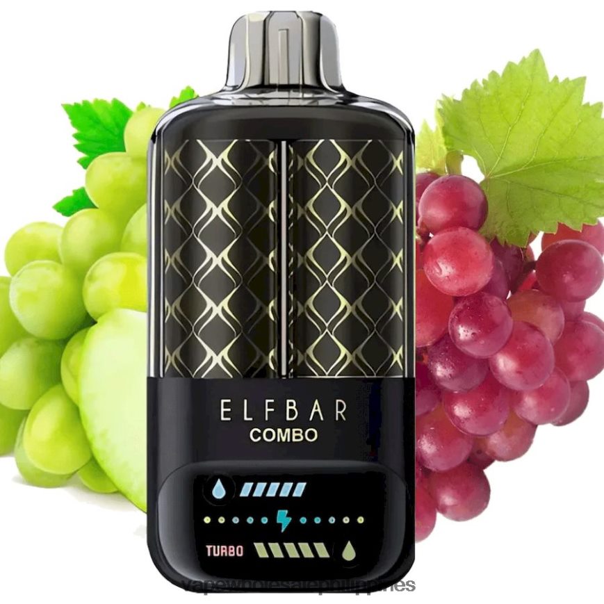 Vape Wholesaler - Green Grape & Grape Elf Bar Combo 25000 HFN22R9