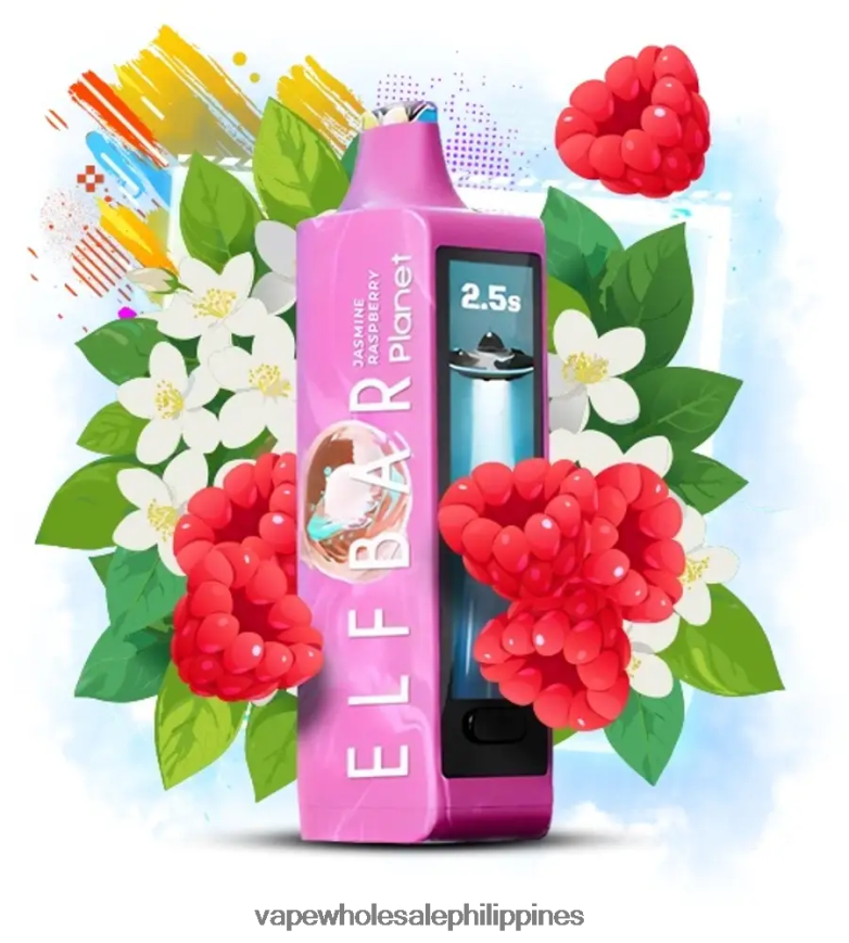 Electronic Cigarette Wholesale - Jasmine Raspberry Elf Bar Planet 25000 HFN22R19