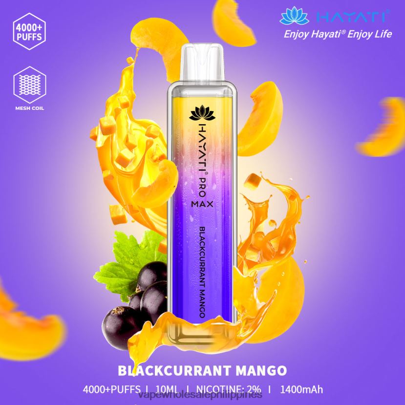 vape philippines price 2J4240146 Blackcurrant Mango Hayati Pro Max 4000