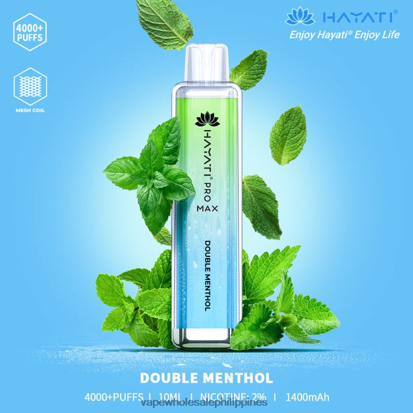 vape philippines price 2J4240156 Double Menthol Hayati Pro Max 4000