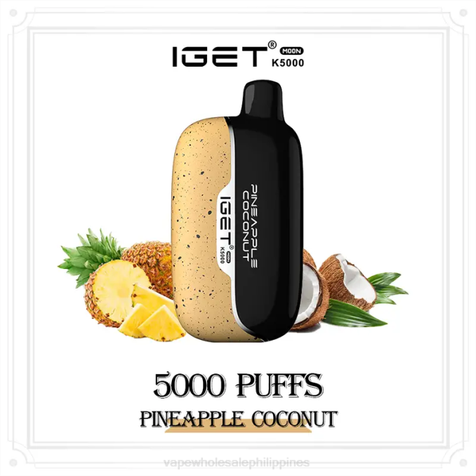 E Cigarette Philippines Price - IGET Moon K5000 Pineapple Coconut 640N16