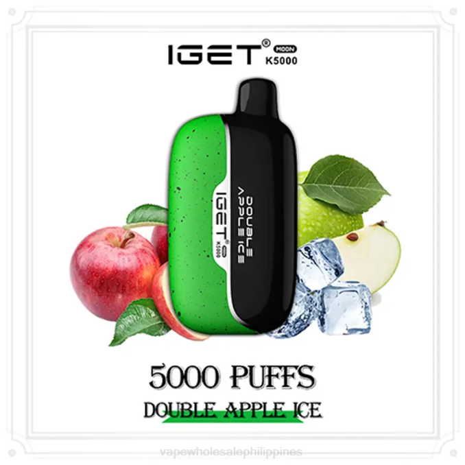 Electronic Cigarette Wholesale - IGET Moon K5000 Double Apple Ice 640N19