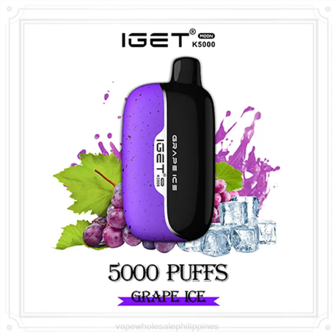 Vape Supplier Manila - IGET Moon K5000 Grape Ice 640N4