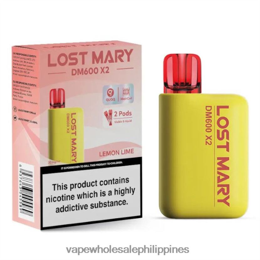 vape supplier manila 2J4240474 Lemon Lime LOST MARY DM600 X2