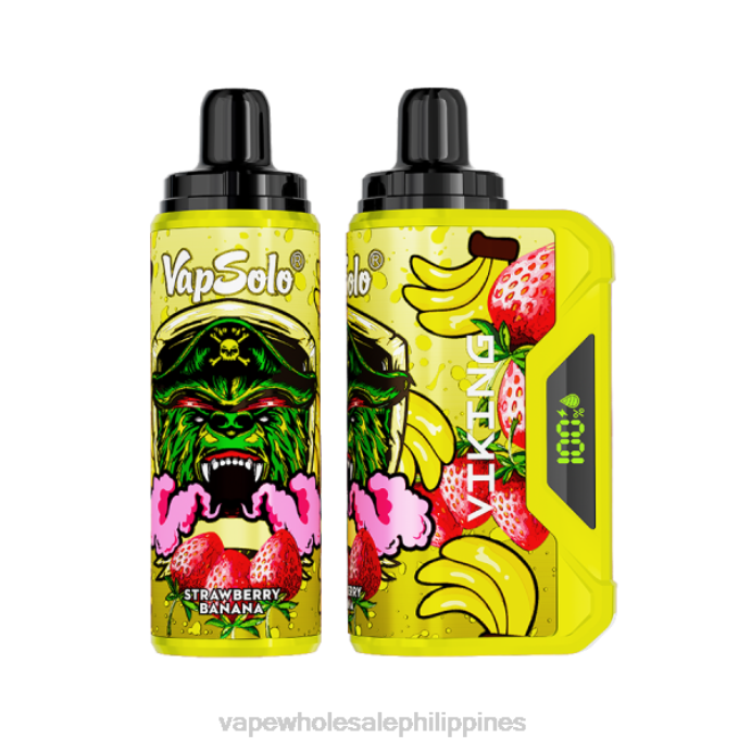 Vape Supplier Manila - Vapsolo VIKING Disposable Vape Strawberry Banana H2HF137