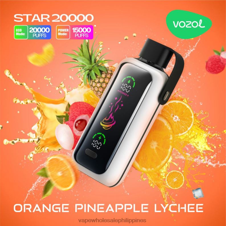 Vape Wholesale Philippines - ORANGE PINEAPPLE LYCHEE VOZOL STAR 20000 LD08L15